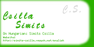 csilla simits business card